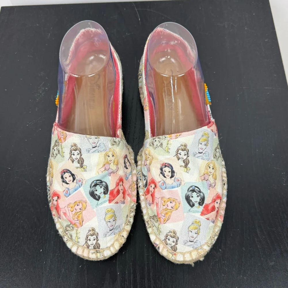 Disney Ubuntu Princess Espadrille Limited Edition Slip On Shoes Women 8 Canvas